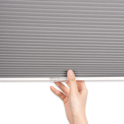 blackout modern minimalist summer cooling cellular shades with handle details