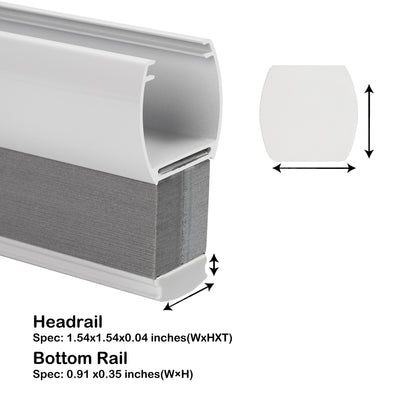 blackout modern minimalist summer cooling cellular shades headrail