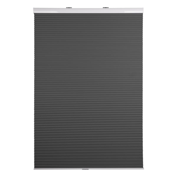 cordless energy-efficient blackout cellular shades - concrete gray