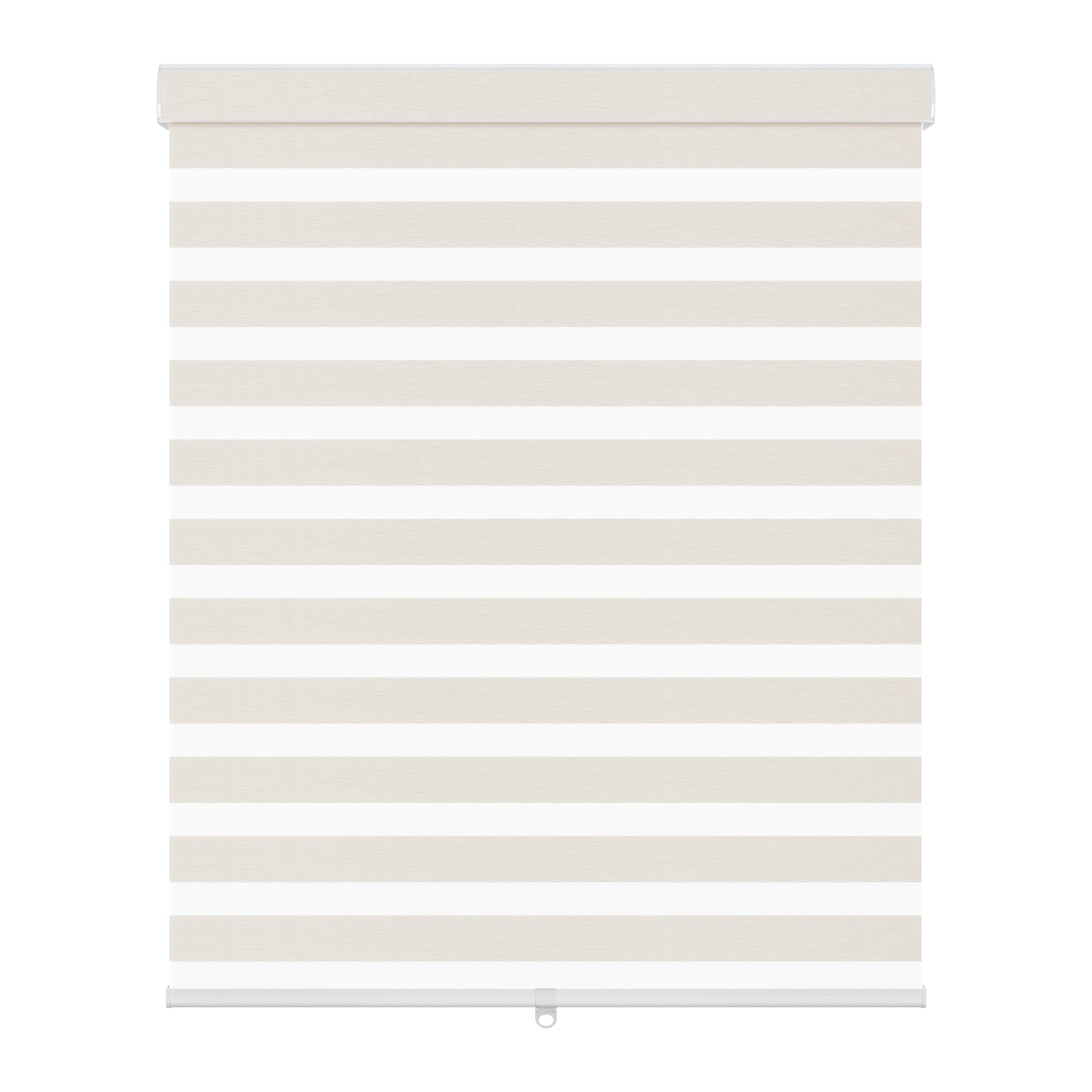 light filtering linen-like bathroom zebra shades-cream