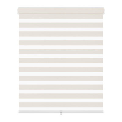 light filtering linen-like bathroom zebra shades-cream