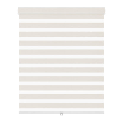light filtering linen-like bathroom zebra shades-cream