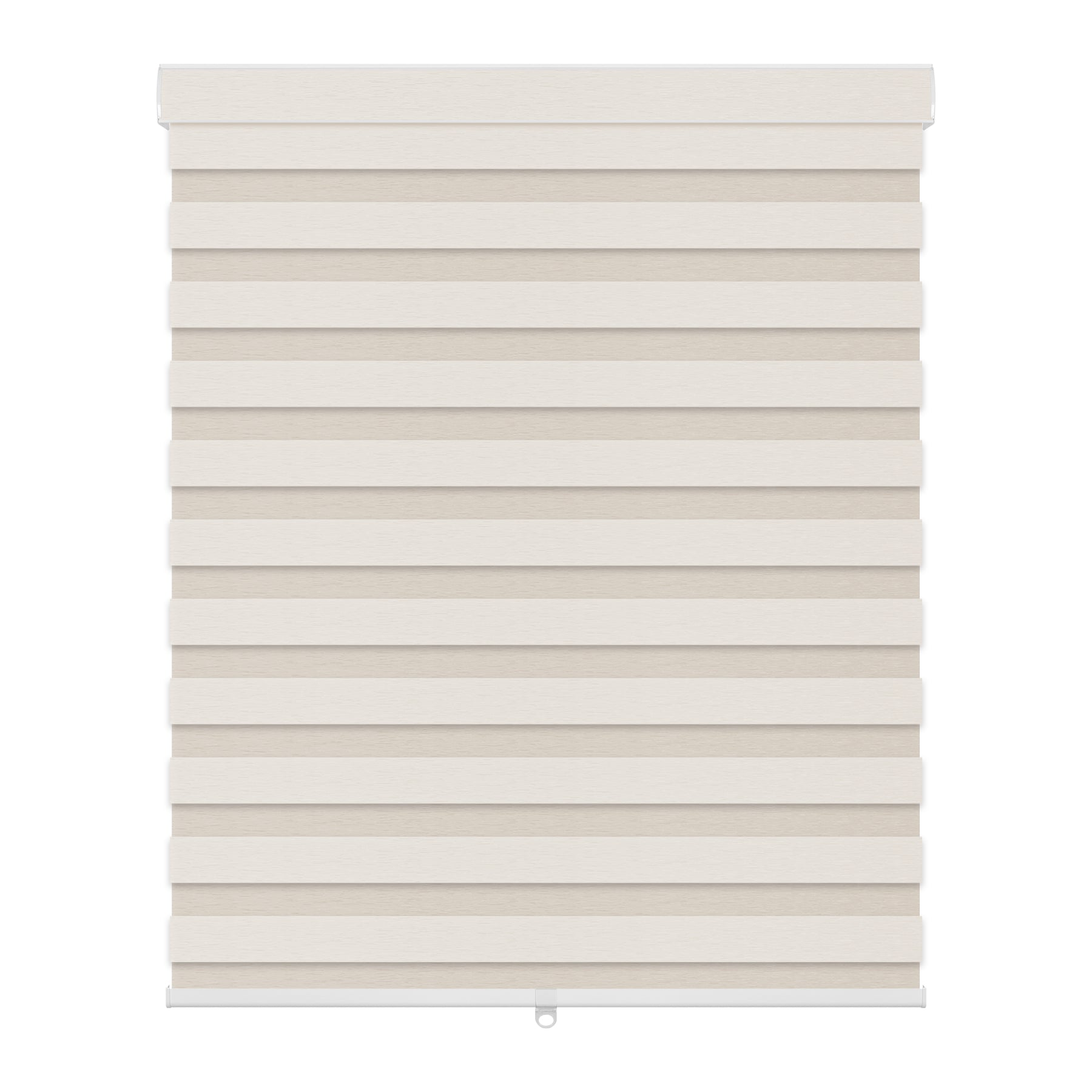light filtering linen-like bathroom zebra shades-cream
