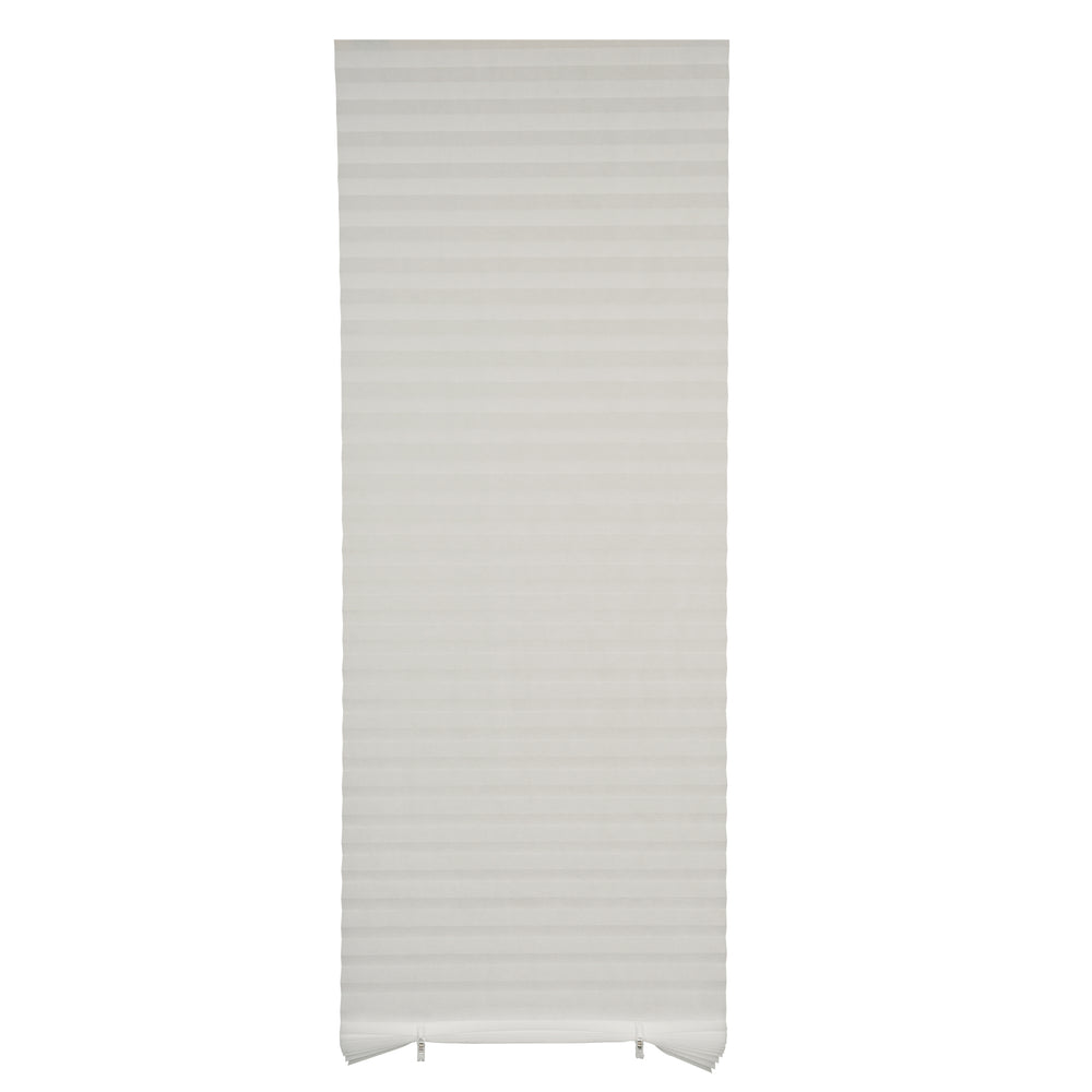 no-drill light filtering pleated paper shades - signal white