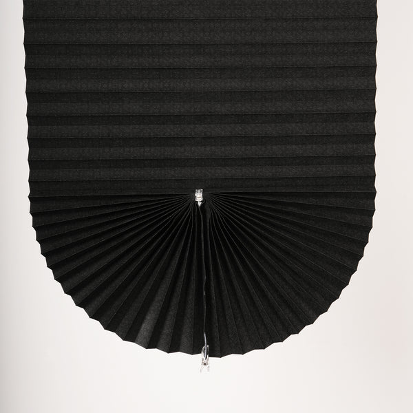 no-drill blackout pleated paper shades fanshaped style