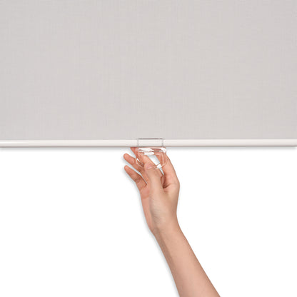 light filtering waterproof kitchen roller shades with handle details