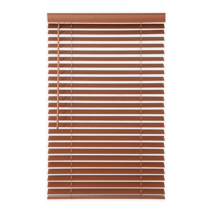room darkening natural eco-friendly wood blinds opened