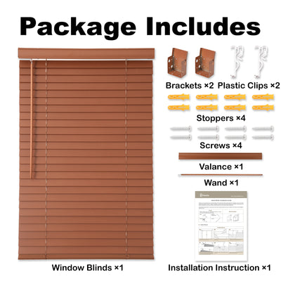 room darkening natural eco-friendly wood blinds packaging
