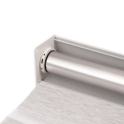 motorized light filtering linen-like bathroom zebra shades tube