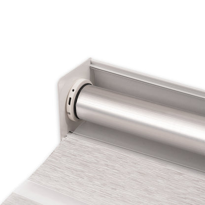 motorized light filtering linen-like bathroom zebra shades tube