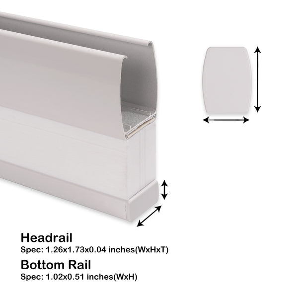 cordless light filtering cellular shades for indoor windows headrail