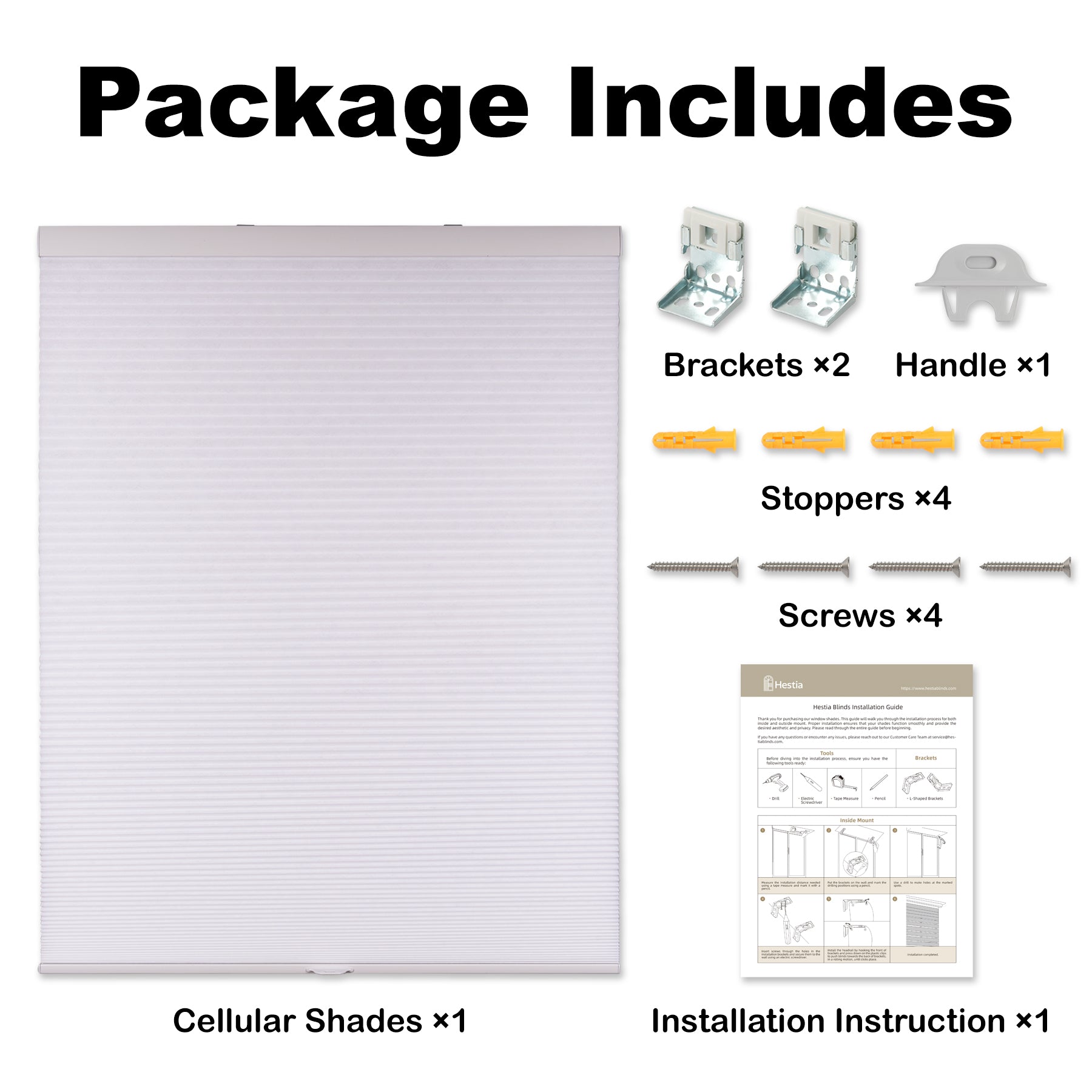 cordless light filtering cellular shades for indoor windows packaging