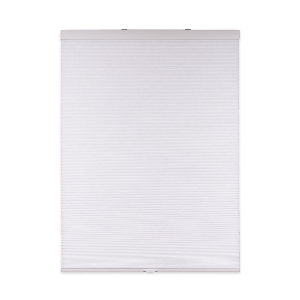 cordless light filtering cellular shades for indoor windows-signal white