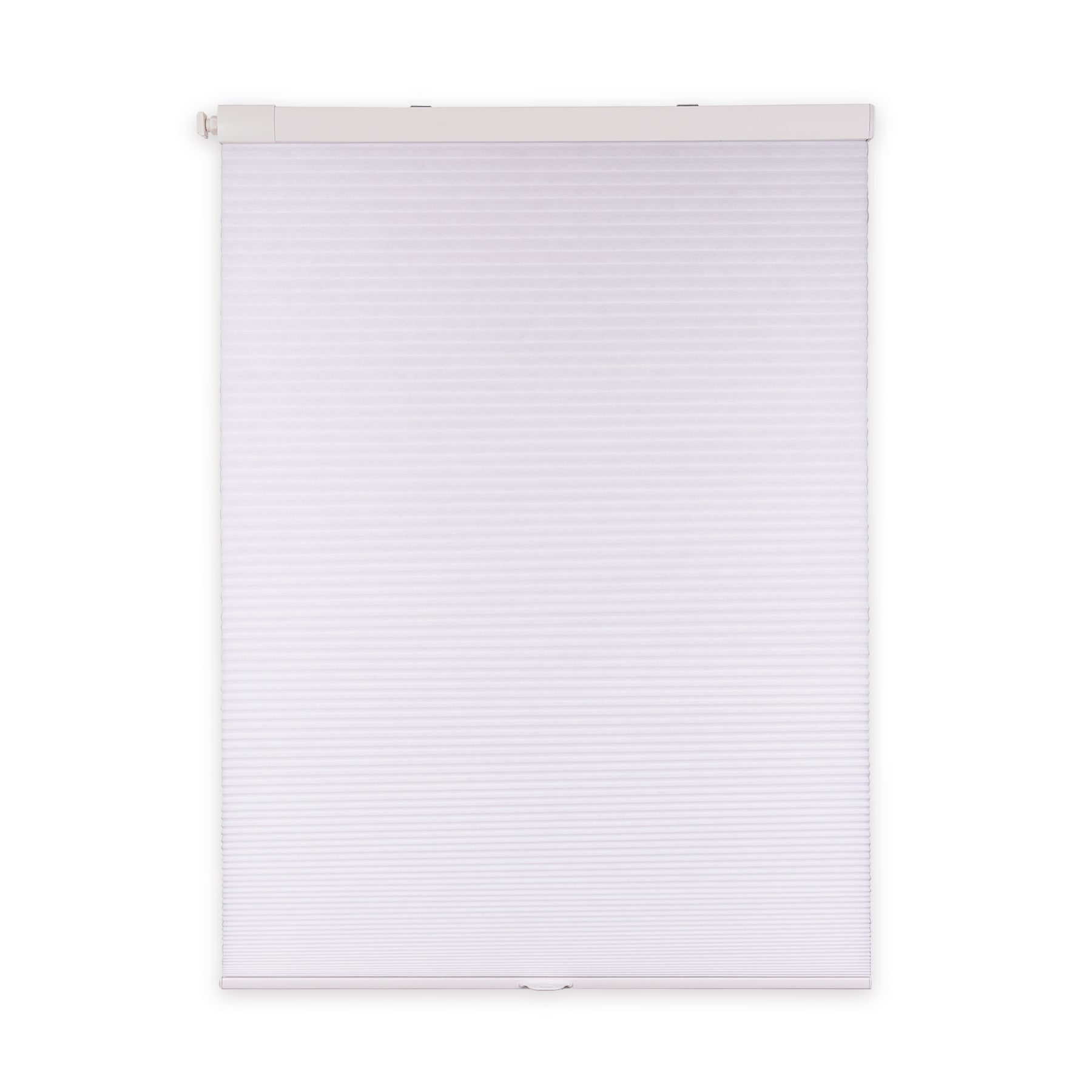 cordless no-drill light filtering cellular shades - signal white