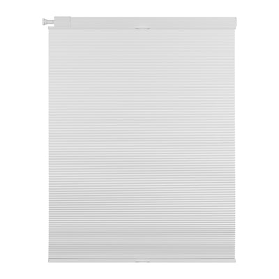 no-drill light filtering thermal insulated cellular shades - signal white