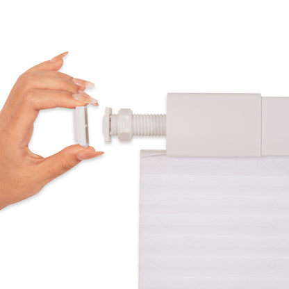 cordless no-drill light filtering cellular shades with no-drill features