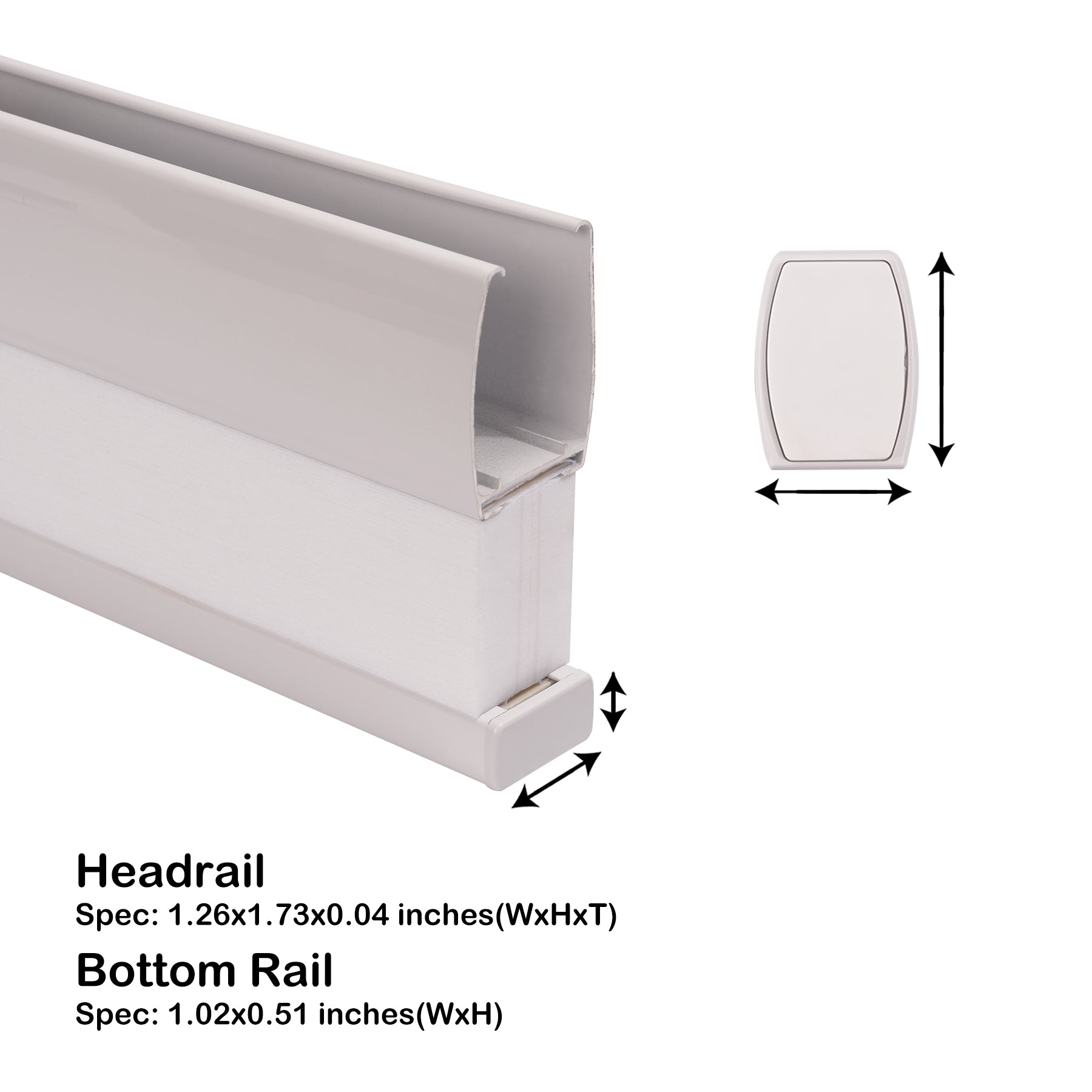 cordless no-drill light filtering cellular shades headrail
