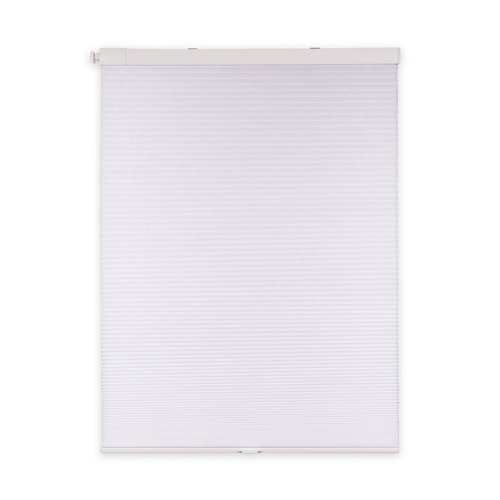 cordless no-drill light filtering cellular shades -signal white