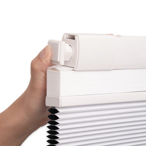 cordless no-drill day and night cellular shades with no-drill features