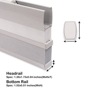 cordless no-drill day and night cellular shades headrail