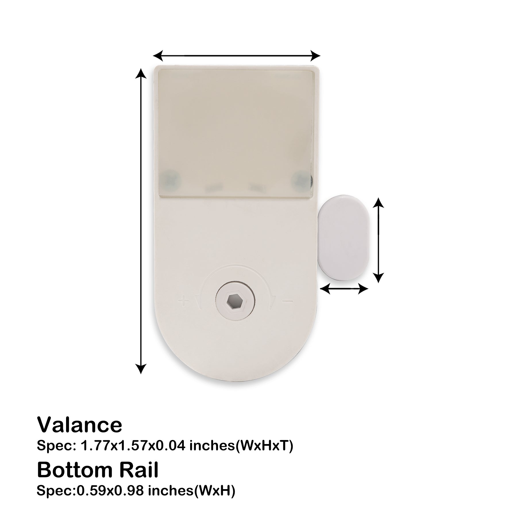 no-drill cordless blackout roller shades valance and bottom rail