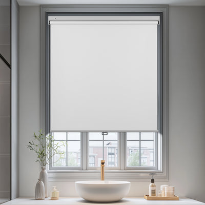 no drill waterproof blackout roller shades | Hestia Blinds