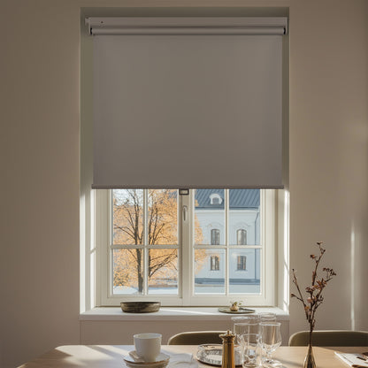 no-drill cordless blackout roller shades for dining room