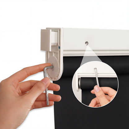 No-Drill Blackout Roller Shades