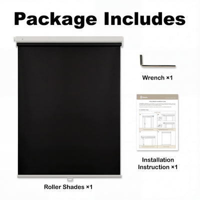 No-Drill Blackout Roller Shades