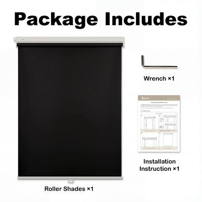No-Drill Blackout Roller Shades