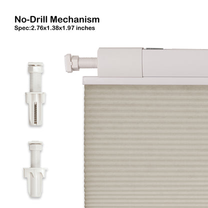 no-drill light filtering top down bottom up cellular shades no-drill mounting bracket