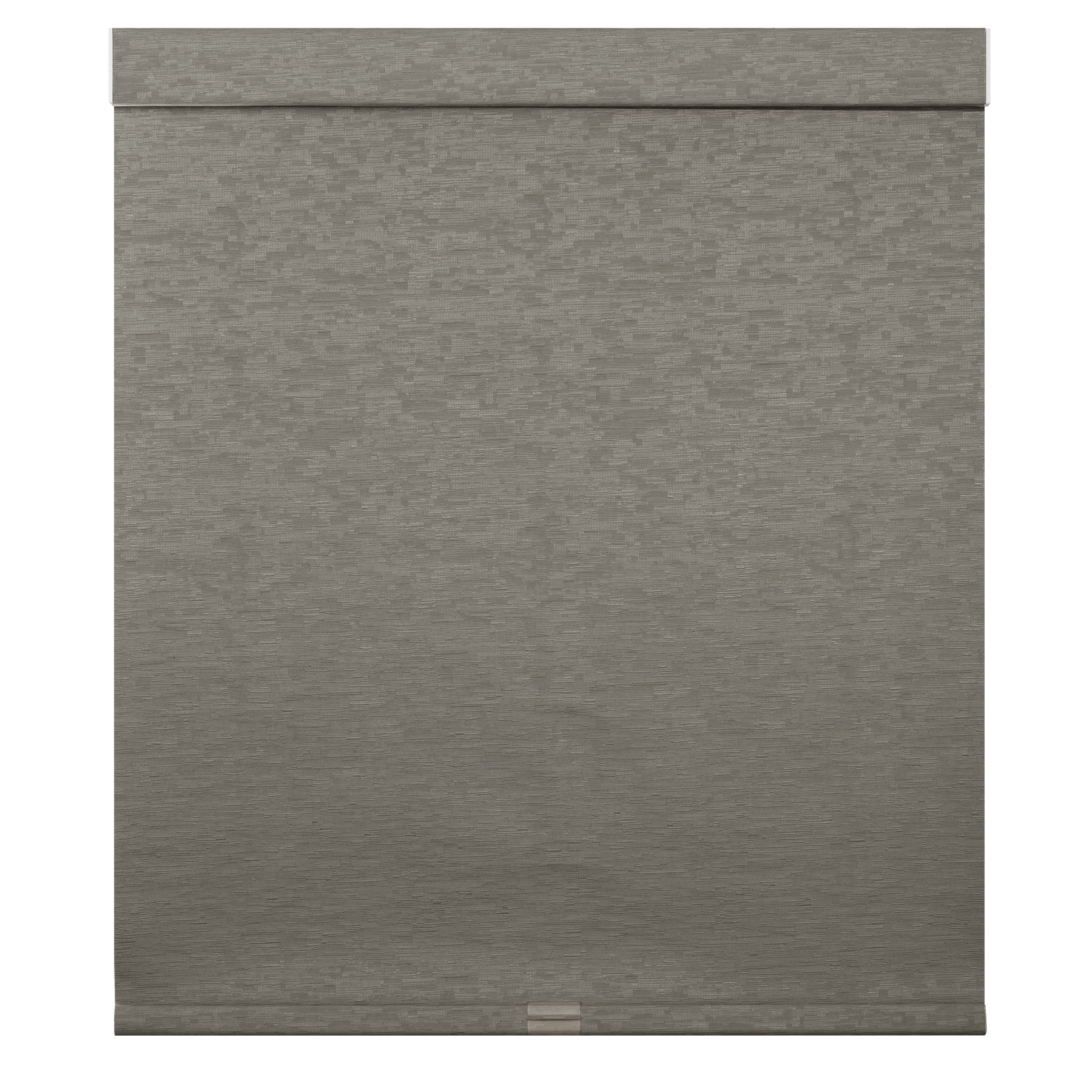 cordless light filtering roller shades with fabric-wrapped cassette — front view