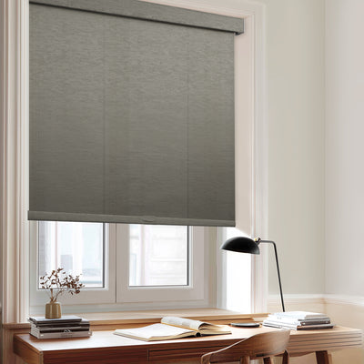 light filtering natural linen enhanced privacy roller shades for home office