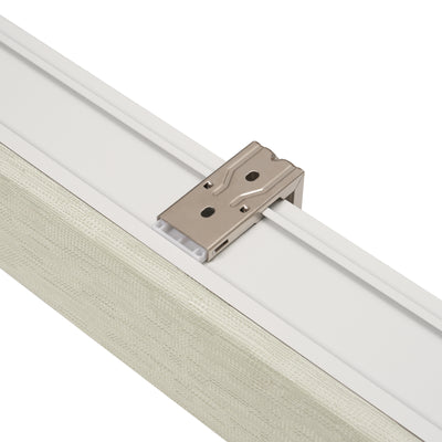 blackout natural linen thermal insulation roller shades — l-shaped mounting bracket