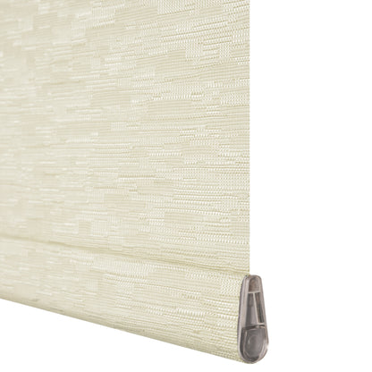 blackout natural linen thermal insulation roller shades — bottom rail
