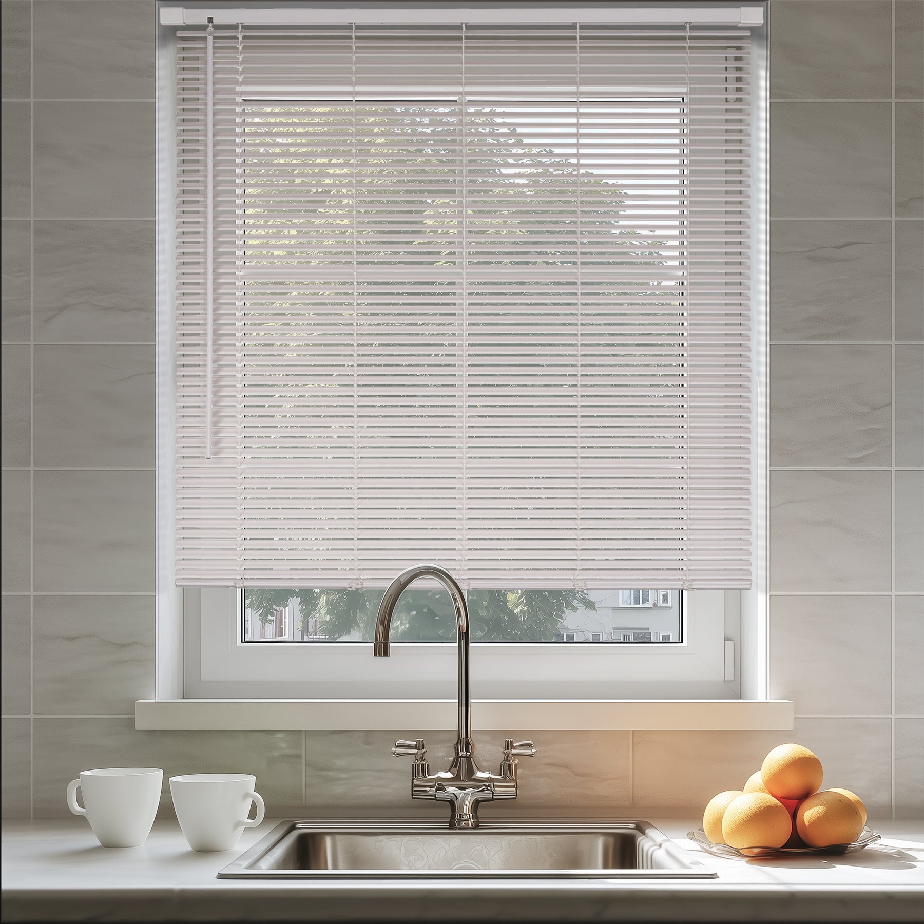 No-Drill Room Darkening Waterproof PVC Blinds