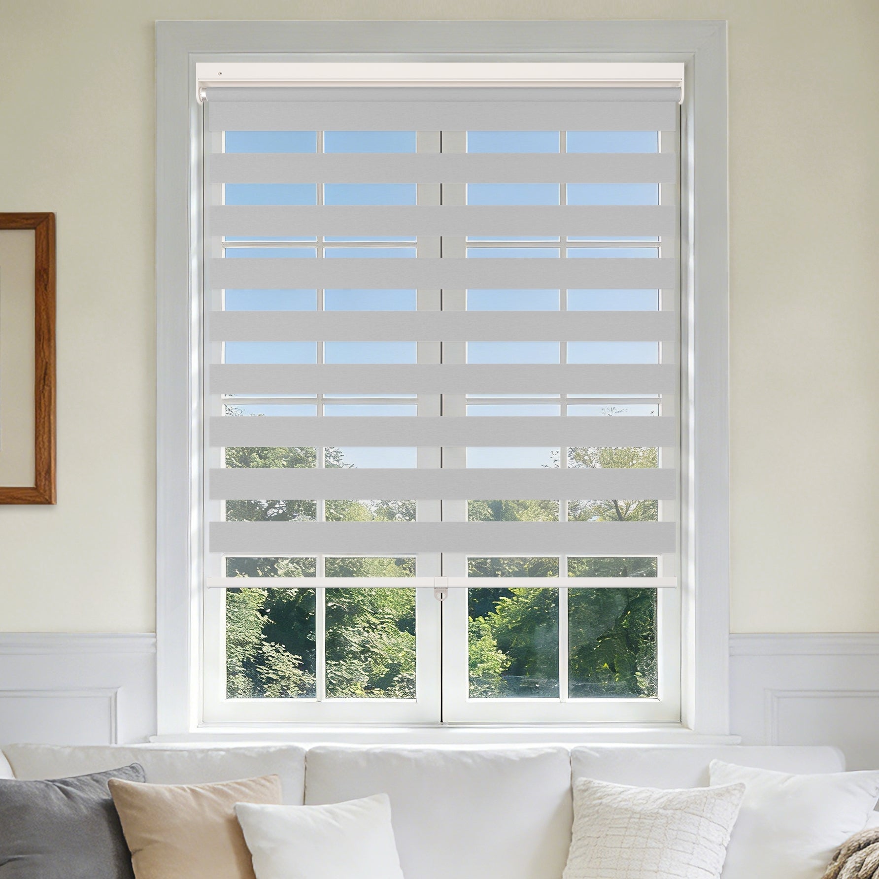 No-Drill Cordless Zebra Shades - HS0241