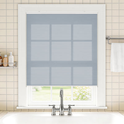 no drill waterproof cordless light filtering cellular shades-color-minimalist gray