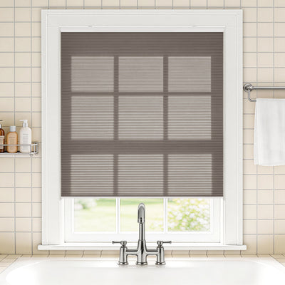 no drill waterproof cordless light filtering cellular shades-color-driftwood