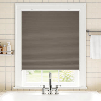 no drill waterproof cordless blackout cellular shades-color-driftwood
