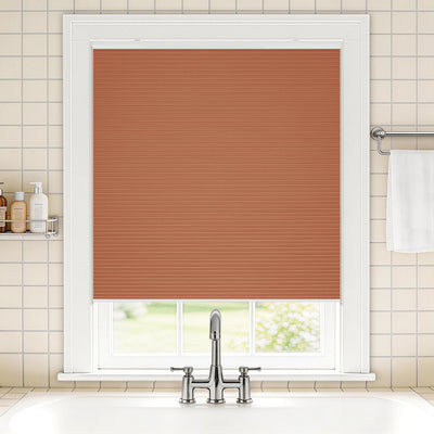 no drill waterproof cordless blackout cellular shades-color-bruschetta