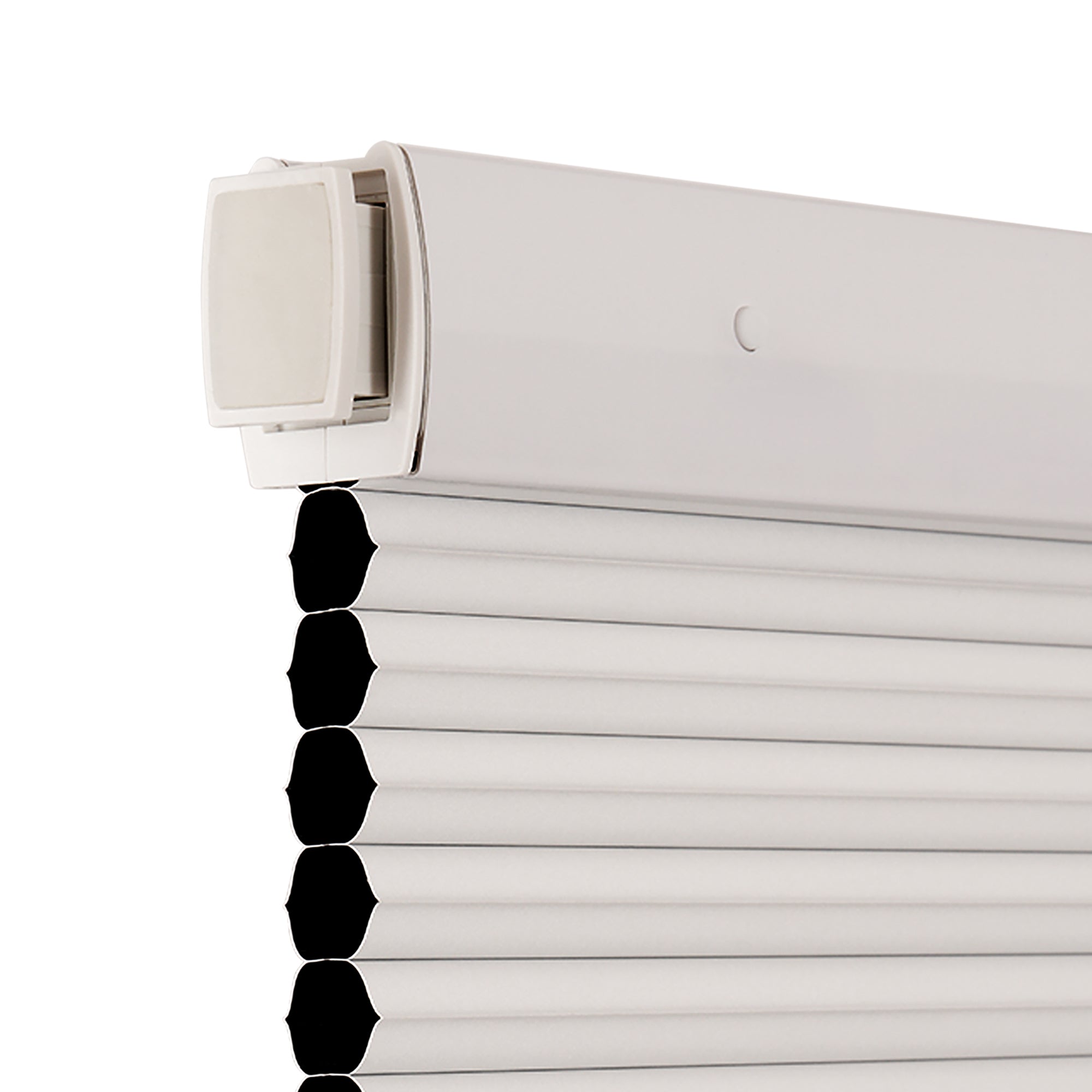 no drilll waterproof cellular shades tension-loaded no drill system | hestia blinds