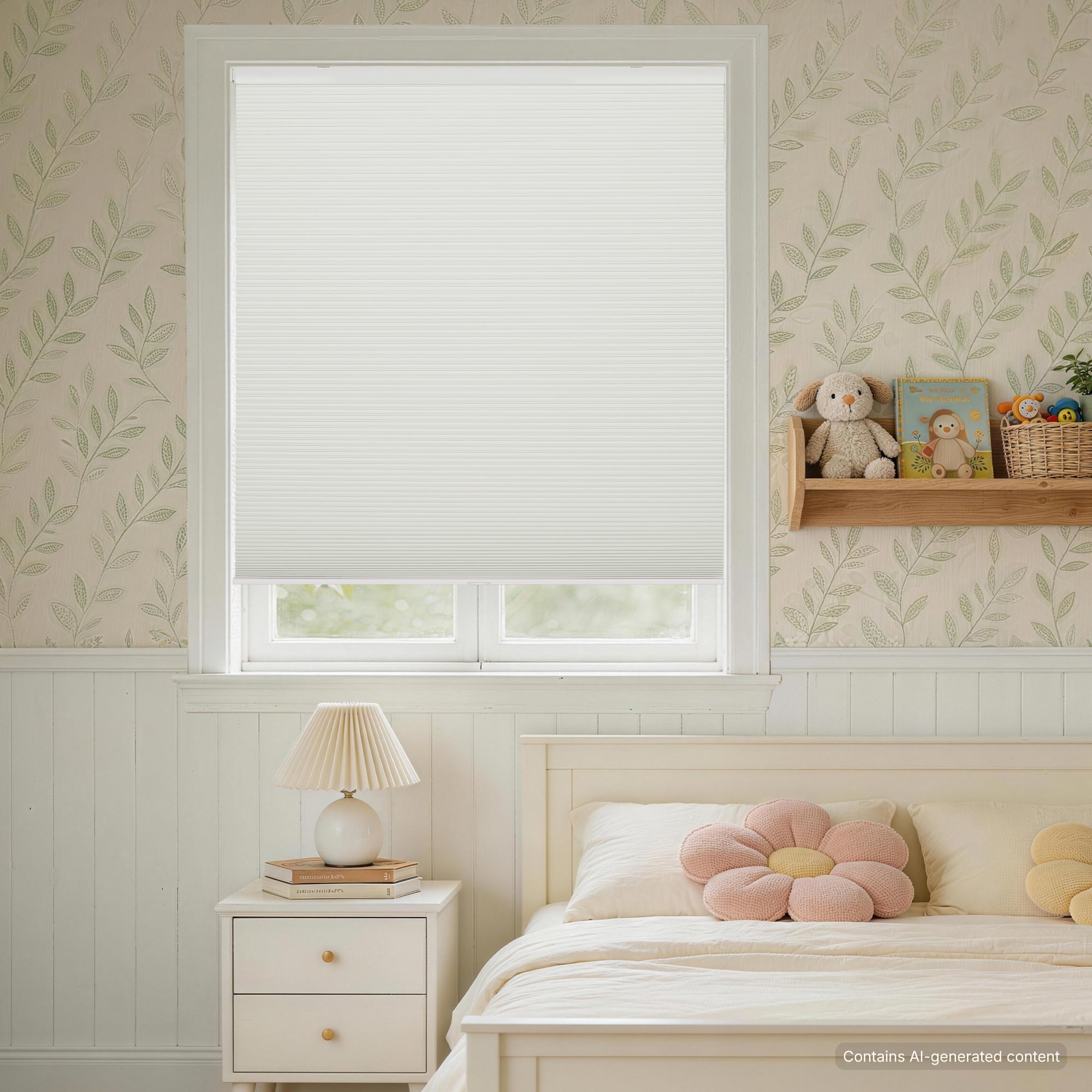 kid's room no drill cordless cellular shades blending seamlessly with a children's bedroom | hestia blinds