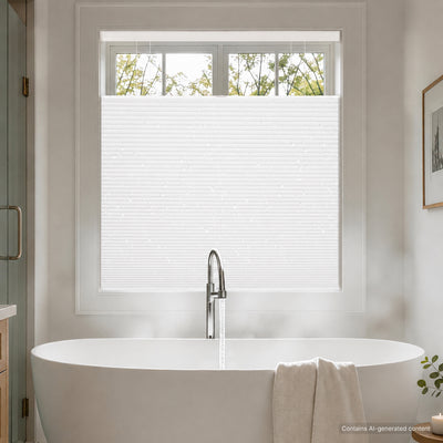 no drill waterproof blackout top down bottom up cellular shades for bathroom