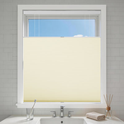 no drill top down bottom up cellular shades blackout-color-bone white