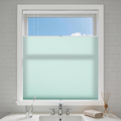 no drill top down bottom up cellular shades light filtering-color-aruba blue