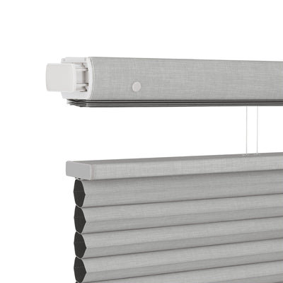 no drill cordles large cell top down bottom up cellular shades tension rod mechanism | hestia blinds