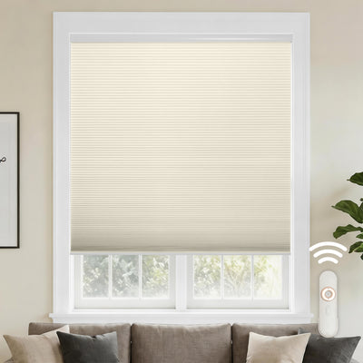 motorized cellular shades-blackout-color-vanilla ice