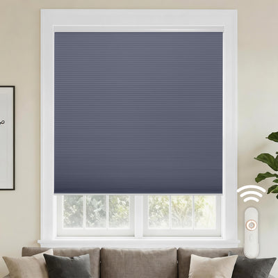motorized cellular shades-blackout-color-ocean gray