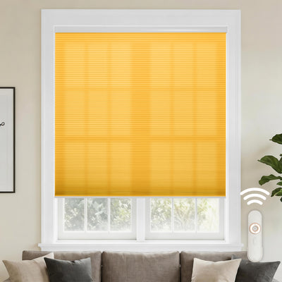 motorized cellular shades-light filtering-color-gold fusion